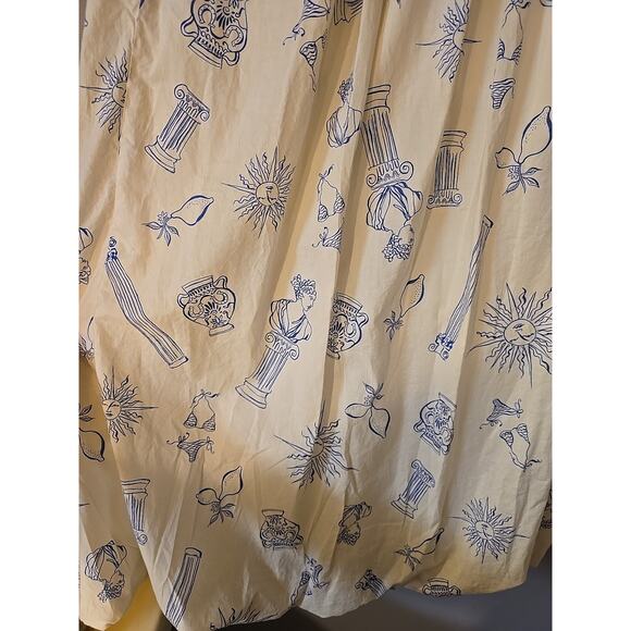 NWT Lucky Brand Beige Acropolis Printed Pull On A-Line Skirt Womans Size XL - Picture 3 of 8